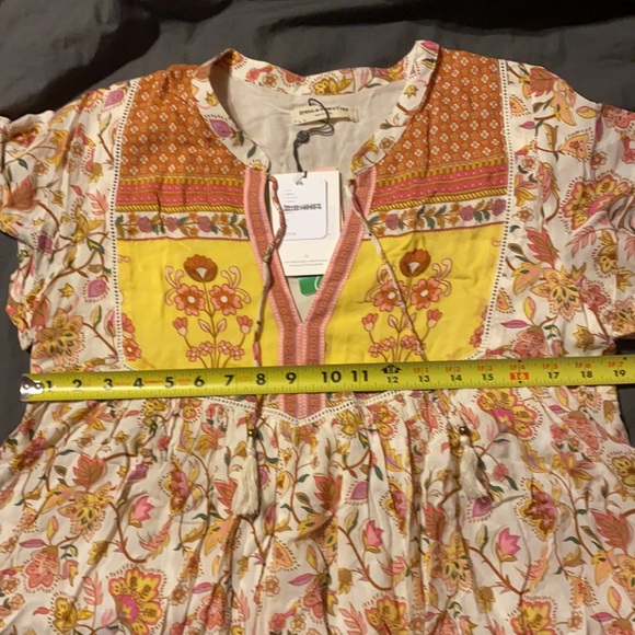 ✨🌙 Spell Portobello Road Short Sleeve Blouse in Honey Dew size S - Picture 16 of 16